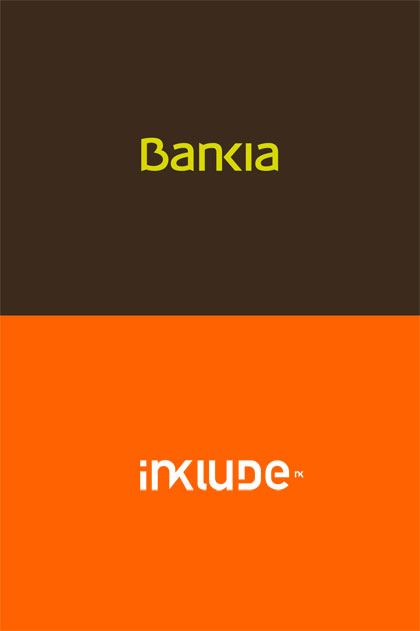 Comparativa Logos Bankia / Inklude
